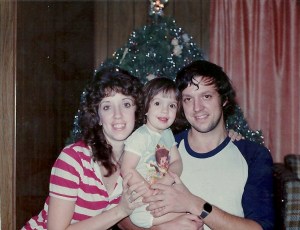 Mom court and Dad Christmas 1982?