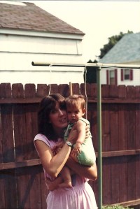 Young Courtney and mom